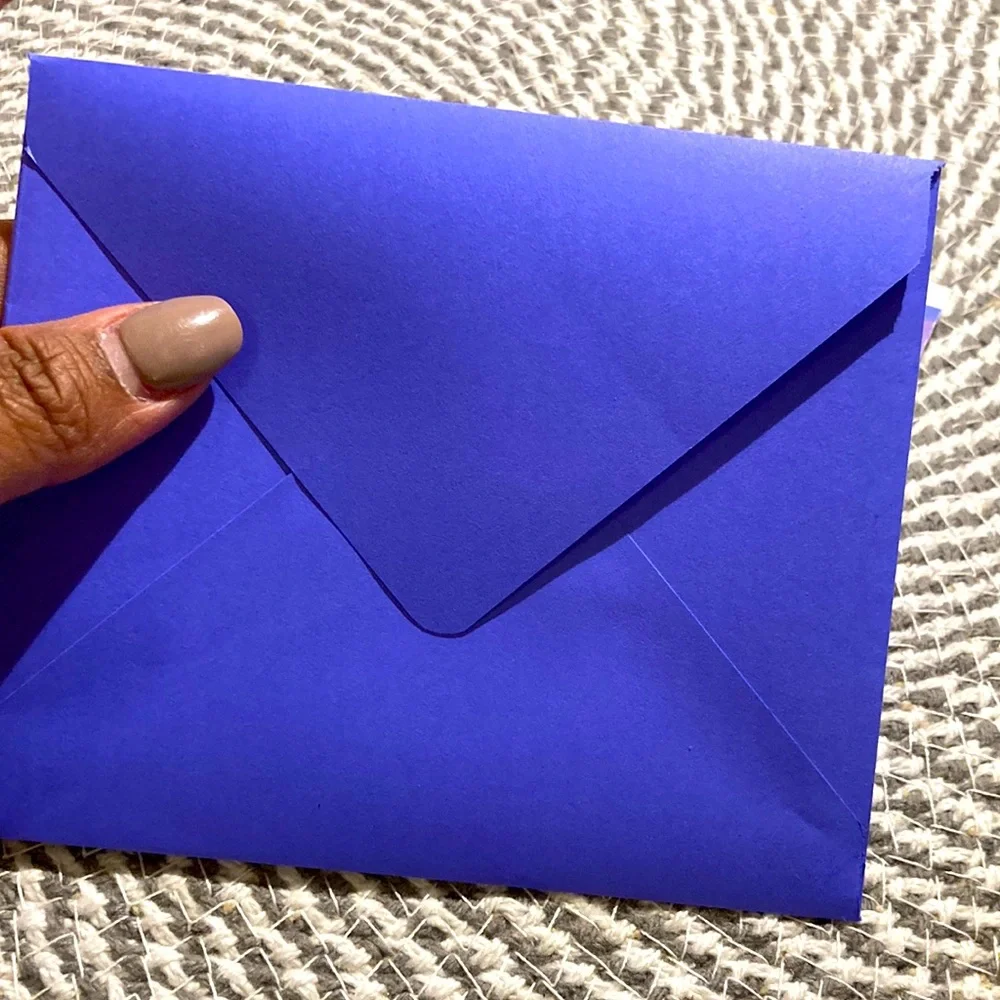 ❗️ 3 x $10 ❗️ Purple Card w/envelope - Picture 4 of 5